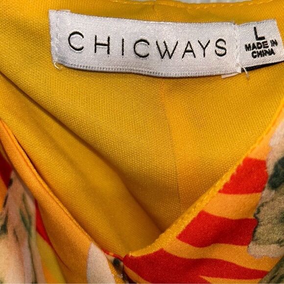 Chicways Floral Print Romper(Size Large) - Picture 4 of 6